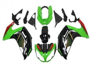 2012-2016 Green Black EX650 Motorcycle Fairings