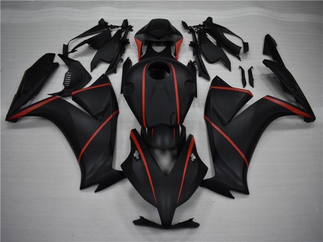 2012-2016 Matte Black Red CBR1000RR Motorcycle Fairings 2012-2016 Matte Black Red CBR1000RR Motorcycle Fairings