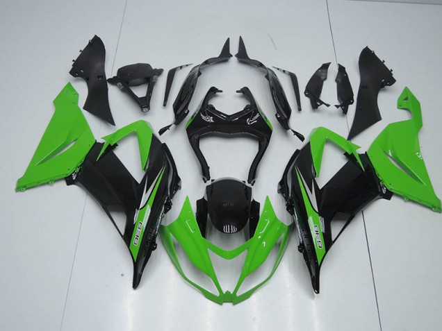 2013-2018 Black Green 636 ZX6R Motorcycle Fairings 2013-2018 Black Green 636 ZX6R Motorcycle Fairings