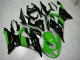 2013-2018 Black Green ZX6R Motorcycle Fairings