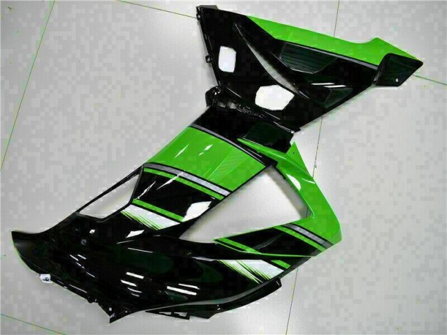 2013-2018 Black Green ZX6R Motorcycle Fairings