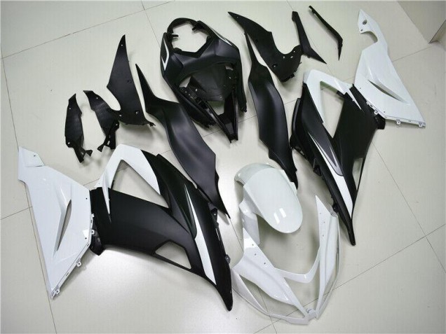 2013-2018 White Black ZX6R Motorcycle Fairing 2013-2018 White Black ZX6R Motorcycle Fairing