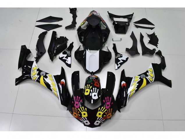 2015-2019 Black White YZF R1 Motorcycle Fairings 2015-2019 Black White YZF R1 Motorcycle Fairings