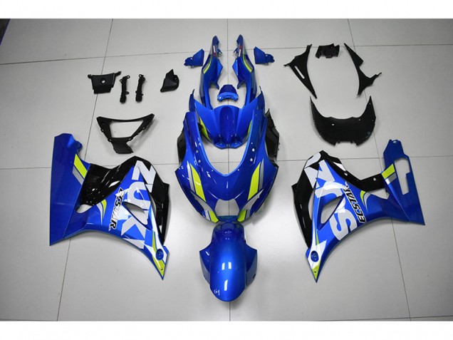 2017-2021 Blue White Decal GSXR 1000 Motorcycle Fairings
